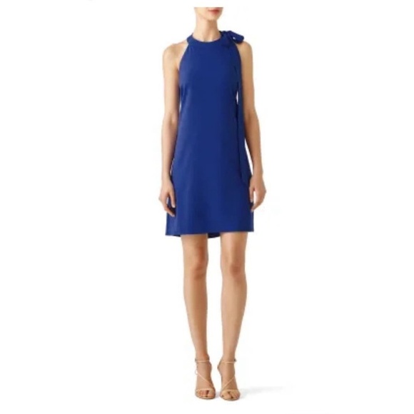 Hutch Blue Crepe Halter Dress Size M - Picture 1 of 9